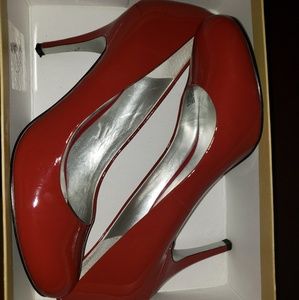 Red Patent Leather Pumps